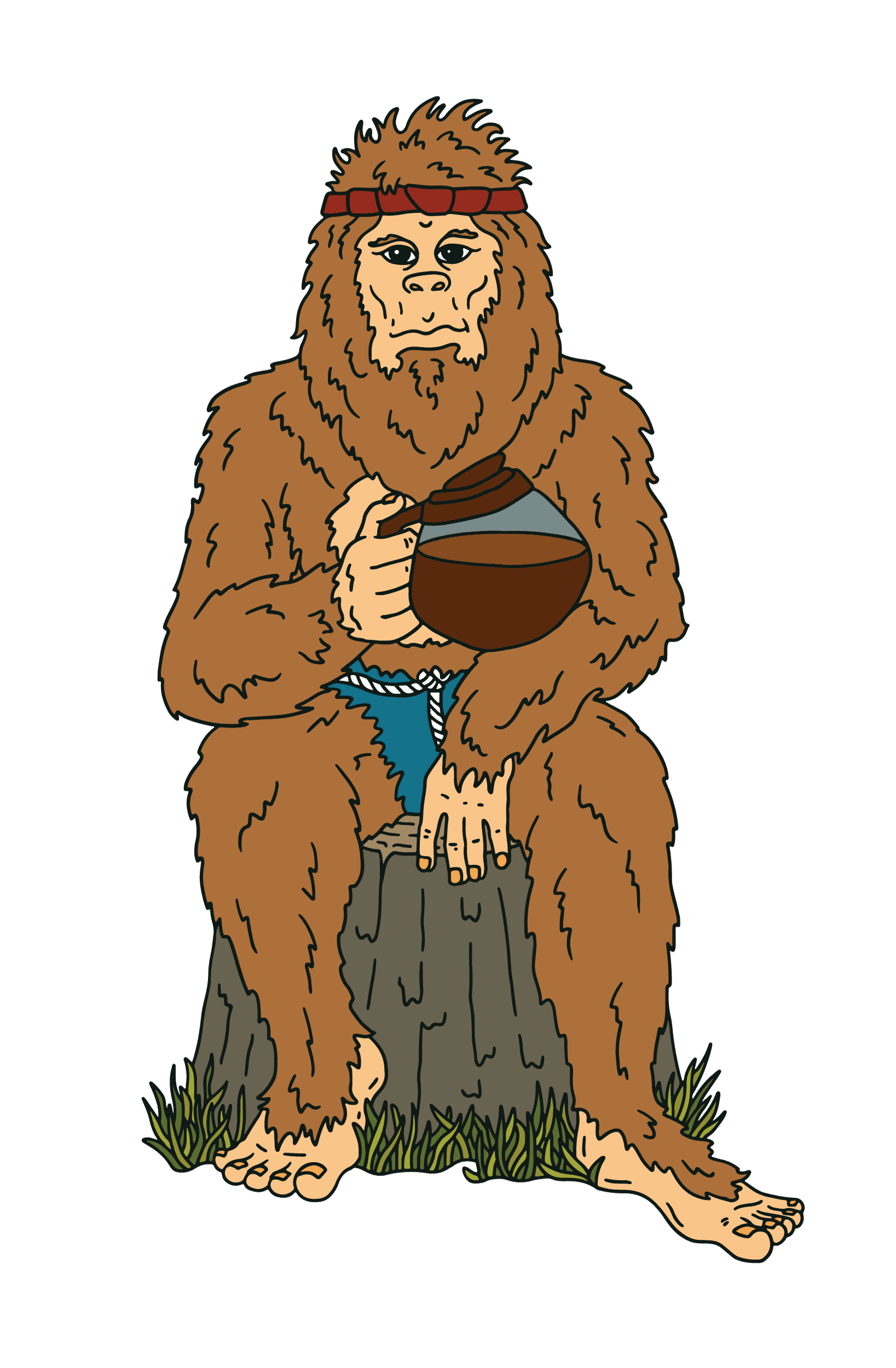 The Woodbooger, sitting